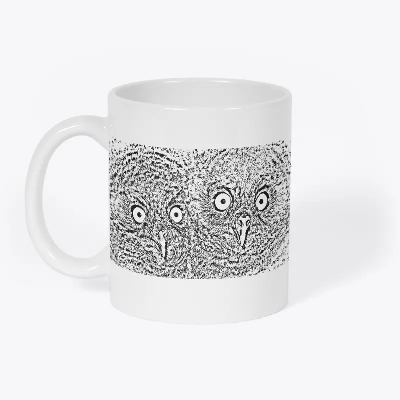 Mug Bearded Screech-Owlets